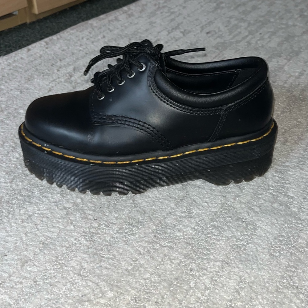 Black Doc Martens 8053 Leather Platform Casual Shoes- size 6 Womens - Picture 7 of 8
